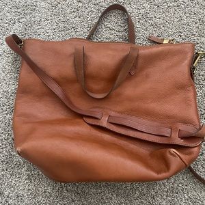 Madewell cognac tote
